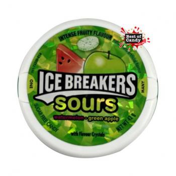 Ice Breakers Sours Watermelon Green Apple 42g